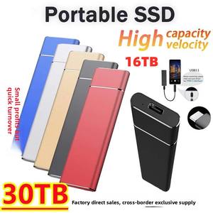 Новый высокоскоростной мобильный твердотельный накопитель 500-60 ТБ, USB-интерфейс SATA 3,0 для ноутбука - Product Image 2