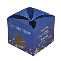 Emballage personnalisé pour bombes de bain en carton recyclé écologique, impression dorée, finition mate, forme carrée, option de pliage personnalisée