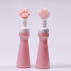 Ouxinmay, botella de PET desinfectante de manos para niños Rosa bonita personalizada con cabezal de bomba, cepillo de oso bonito extruido a espuma - Product Image 1