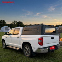 Capot rigide en alliage d'aluminium pour pick-up avec portes latérales solides et rails de toit pour Chevrolet Silverado