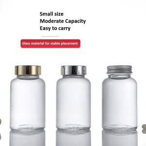 Botella de Vidrio Esmerilado de 100 ml para Productos de Cuidado de la Salud, Botella Farmacéutica para Vitaminas y Píldoras con Tapa de Aluminio - Product Image 4