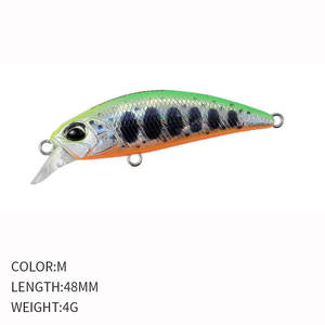 Leurre artificiel dur Micro Minnow coulant 48MM/4G pour la pêche en eau douce en rivière, lac et ruisseau, pour la pêche au black-<span class=keywords><strong>bass</strong></span> et à la truite - Product Image 4