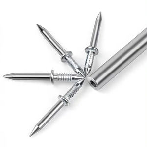 Стальные гвозди из углеродистой стали для бесшовной установки плинтуса, высокопрочные односторонние двухсторонние немаркировочные гвозди - Product Image 1