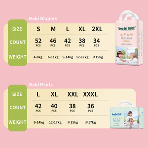 Couches-culottes jetables pour bébé Softcare à absorption super élevée, prévention des fuites 3D, imprimées, <span class=keywords><strong>taille</strong></span> XXL, tissu non tissé - Product Image 6