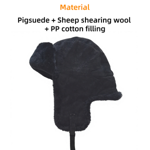 Sombrero Ruso Soviético de Piel de Oveja, <span class=keywords><strong>Ushanka</strong></span>, para Hombre, para Clima Frío de Invierno, Venta al Por Mayor Directo de Fábrica - Product Image 4