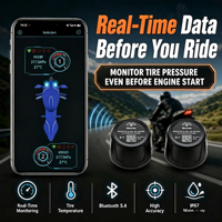 TPMS Eksternal 2 Roda BLE5.4 Deteksi Kebocoran Lambat Tahan Air IP67 Baterai Dapat Diganti Akurasi Tinggi ±2.5kPa Grosir Kustom dalam Jumlah Besar