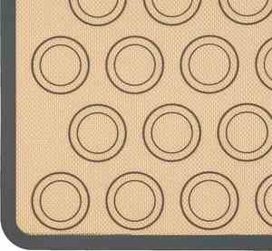 Tapis de cuisson en silicone antiadhésif pour pâtisserie, tapis à pétrir et à rouler la pâte avec surface en caoutchouc antidérapante, tapis de cuisson en silicone - Product Image 3
