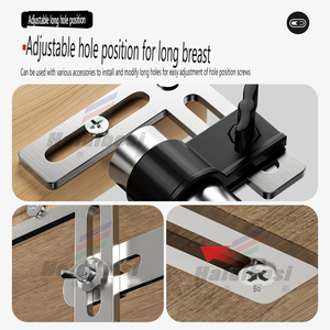 Fixateur d'angle en acier inoxydable à double tête mobile, réglage du code d'angle, trou long, fixation à 90 degrés, pièce de connexion, support en forme de L - Product Image 4