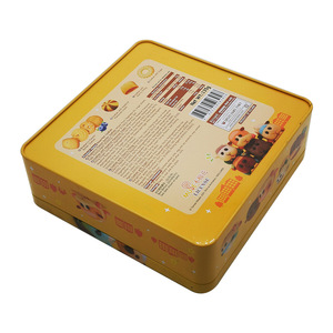 Boîte en fer blanc carrée Pulpy Molcar 180mm x 180mm x 65mm pour stockage alimentaire - Product Image 3