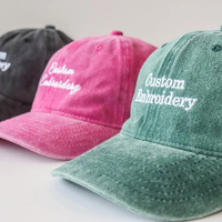 Casquette de baseball OEM personnalisée avec logo brodé, délavée, réglable, non structurée, souple, style Dad Hat
