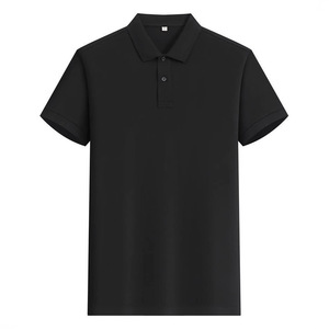 Camiseta Polo de Color Sólido, Algodón Transpirable, Uso Diario, Manga Corta, Uniformes - Product Image 3