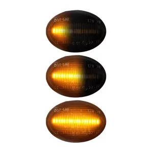 Luces de señal de marcador lateral LED para Fiat 500 Lancia Lybra Ypsilon <span class=keywords><strong>Maserati</strong></span> Alfa <span class=keywords><strong>ABARTH</strong></span> 500 lámpara intermitente secuencial LED - Product Image 1