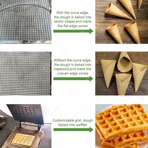 Machine électrique commerciale à gaufres cône de sucre <span class=keywords><strong>Pizza</strong></span> Shaper Make Roller Stick Wafer Cups Biscuit Other Snack Gaz Machine - Product Image 4