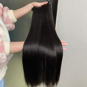 双拉伸头发延伸束，超级双拉伸直发，印度未加工双拉伸生柬埔寨头发 - Product Image 3