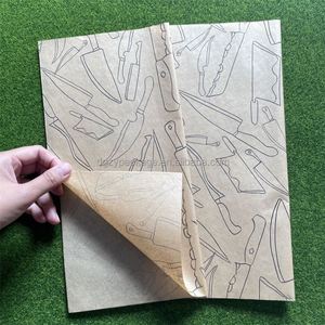 Papier sulfurisé silicone blanc et brun, résistant à la graisse, pour cuisson de hamburgers, couleur personnalisée, prix usine - Product Image 2