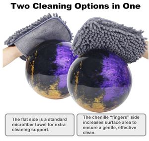 <b>Bowling</b> Towel Shammy Pad Wearable Soft <b>Bowling</b> Ball Towel Dual-Sided Chenille & Microfiber <b>Bowling</b> Rag - Product Image 4