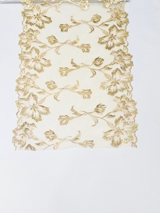 2024 Hot Selling Luxury Gold Stamping <strong>Lace</strong> Trim Flowers <strong>Net</strong> <strong>Lace</strong> for Clothing Dress - Product Image 6