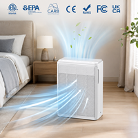 Purificateur d'air domestique sur pied personnalisable pour la maison, le bureau, l'appartement, avec filtration H13, livraison rapide et certifications ETL EPA CE FCC