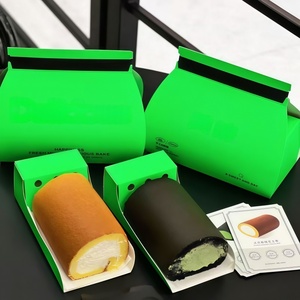 Caja <span class=keywords><strong>de</strong></span> Regalo <span class=keywords><strong>de</strong></span> Papel <span class=keywords><strong>de</strong></span> Lujo para Pastelería, Caja <span class=keywords><strong>de</strong></span> Papel para Postres, Caja Plegable para Galletas con Asa - Product Image 2