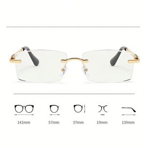 Gafas de Lectura Fotocromáticas con Protección Anti Luz Azul para Hombre y Mujer, Modelo 2025, Montura Cuadrada sin Aro - Product Image 6