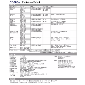 Đồng hồ vạn năng kỹ thuật số CD800A Tự động đo băng tần với vỏ bảo vệ dữ liệu - Product Image 4