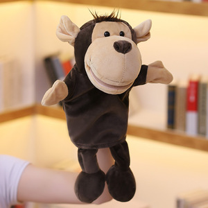 Giocattolo di Peluche Animale per Educazione Precoce e Interazione: Può Aprire la Bocca, Marionetta Cavallo, Mucca, Paperella Gialla, <span class=keywords><strong>Leone</strong></span>, Pecora - Product Image 3