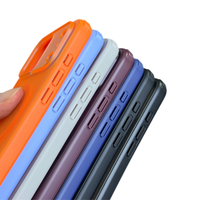 Coque de téléphone en PC+TPU à motif pois, aimant puissant 3000Gs, finition mate semi-transparente pour iPhone Samsung
