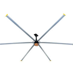 Ventilador de Techo Industrial HVLS de Alta Eficiencia con Bajo Nivel de Ruido PMSM, Ventilador Industrial Grande de 12 pies para Taller, Disponible en Almacén de EE. UU. - Product Image 1