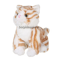 Réaliste réel fourrure en peluche chat en peluche jouet pour enfants en gros personnalisé réaliste dormir en peluche douce respiration chat