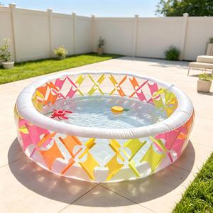 Piscina Inflable Infantil Colorida de PVC, Piscina de Verano para Niños, MAKE WAVES, 3mm de Grosor, Plegable - Product Image 2
