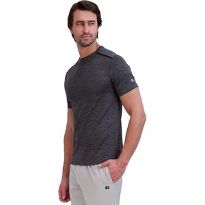 เสื้อยืดสำหรับผู้ชาย Dri-Power สำหรับเล่นกีฬาแขนสั้นทรงหลวมสีพื้นสำหรับยิมวิ่งผ้าฝ้าย/เส้นใยไม้ไผ่ - Product Image 6