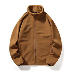 2024 High Quality Wholesale Thick Zip Men Winter <strong>Jackets</strong> Custom Men Outdoor <strong>Grey</strong> Soft Shell <strong>Jackets</strong> <strong>Fleece</strong> <strong>Jacket</strong> Without Hood - Product Image 2
