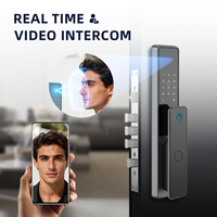 Cerradura Inteligente para Puerta UIELOCK QA20 con Reconocimiento Facial 3D, Desbloqueo por Huella Dactilar y Vena de la Palma, Almacenamiento en la Nube, Wi-Fi, para Uso Doméstico