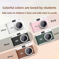 Mini Cámara Digital para Niños con Pantalla de 2.4 Pulgadas, 1080P Full HD, Almacenamiento MicroSD, Estilo Retro Portátil, Cuerpo de PC