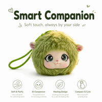 Jouet en peluche interactif intelligent et musical, animal électronique, avec fonctions chant, parole et danse, design portable en boucle, idéal pour les enfants