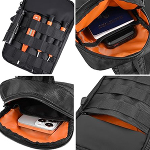 กระเป๋าคาดอกขนาดเล็กแบบกำหนดเองสำหรับผู้ชาย เหมาะสำหรับการเดินทาง ทำงาน เล่นกีฬา แนวทหาร ใช้กับระบบโมลล์ ใส่เครื่องมือ กันน้ำ ใช้งานได้หลากหลาย กระเป๋าสะพายข้างขนาดเล็ก - Product Image 4