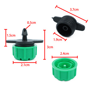 500 pièces Goutteur en ligne <span class=keywords><strong>vert</strong></span> réglable <span class=keywords><strong>à</strong></span> 8 trous en plastique 0-135L pour micro-irrigation, émetteur d'eau pour <span class=keywords><strong>tuyau</strong></span> de 1/4 pouce - Product Image 2