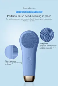 Nouveau Design électrique chaleur Cool nettoyage en profondeur brosse pour le visage nettoyage du visage beauté soins personnels outil à usage domestique équipement de beauté