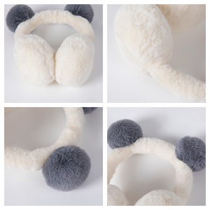 Cache-oreilles en peluche chauds et mignons pour enfants, pour l'automne et l'hiver, utilisation en extérieur, 100% polyester - Product Image 6