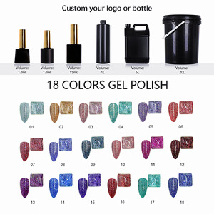 UV Gel Eco-friendly HEMA Free Colorful Disco Refractive <strong>Glitter</strong> Long Lasting 1kg <strong>Nail</strong> <strong>Polish</strong> - Product Image 3