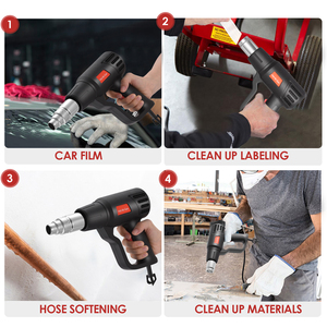 Qili <span class=keywords><strong>Heat</strong></span> Shrink Tubing Pequena Dupla Temperatura Temp Controle Digital Display <span class=keywords><strong>Detector</strong></span> Artesão Pistola De Ar Quente Refluxo - Product Image 3