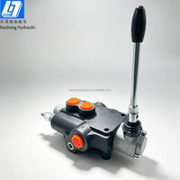 Katup Kontrol Arah Monoblock Manual Kapasitas Tinggi 80 Liter/menit Distributor Hidrolik P80 1 Spool Katup Hidrolik Manual