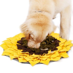 Luxury Sunflower Design Polar Fleece Pet Bed <b>Mat</b> Modern Style Snuffle <b>Mat</b> for Dogs and <b>Cats</b> Soft Premium Feeding Bed for Pets - Product Image 4