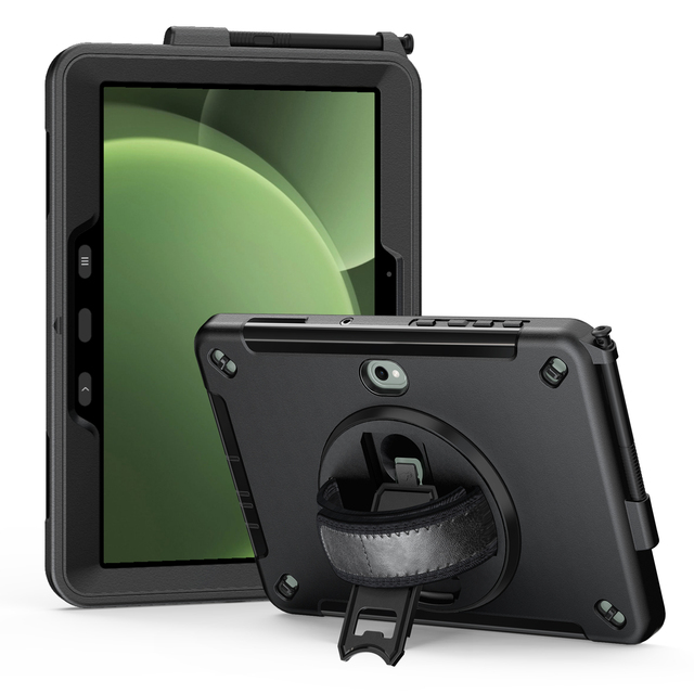 360 Rotating Stand Shoulder Strap Rugged Tablet Covers Cases for Samsung Galaxy Tab Active 5 Pro 10.1 Inch Case SM-X350 SM-X356B