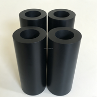 Tubo de PTFE Moldeado por Compresión con 20% de Grafito, Resistente al Desgaste y Anti-Creep, para Bujes de Bombas Químicas