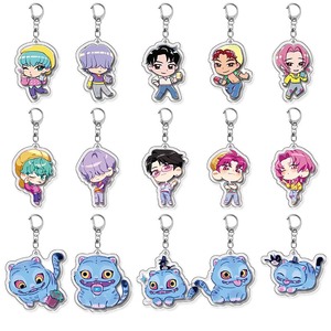 Llavero Acrílico <span class=keywords><strong>de</strong></span> Personajes <span class=keywords><strong>de</strong></span> Dibujos Animados <span class=keywords><strong>de</strong></span> Rumi Mira Zoey, Impresión UV, Anime KPop Demon Hunters, Regalo Promocional al por Mayor - Product Image 2