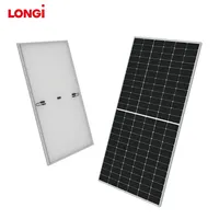 Panneaux Solaires LONGi 550W Type N Monocristallins Bifaciaux Sunpower, Demi-Cellule, Système Photovoltaïque Intégré – Vente en Gros