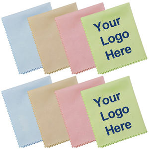 लोगो मुद्रित microfiber लेंस कपड़ा OEM आँख चश्मा साफ कपड़े - Product Image 4