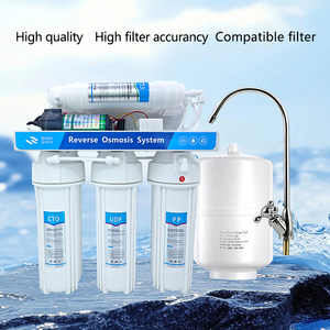 Sistema de Filtro de Agua por Ósmosis Inversa Alcalinizante Eléctrico, Autolimpiante, Membrana RO de 5 Etapas, Montado en Pared, 100 GPD, 1 Año de Garantía, para el Hogar - Product Image 2