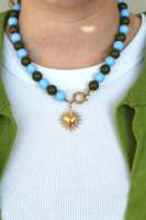Collier ras du cou en résine avec breloque cœur, perles épaisses, vente en gros, colliers en résine personnalisés, colliers statement pour femmes